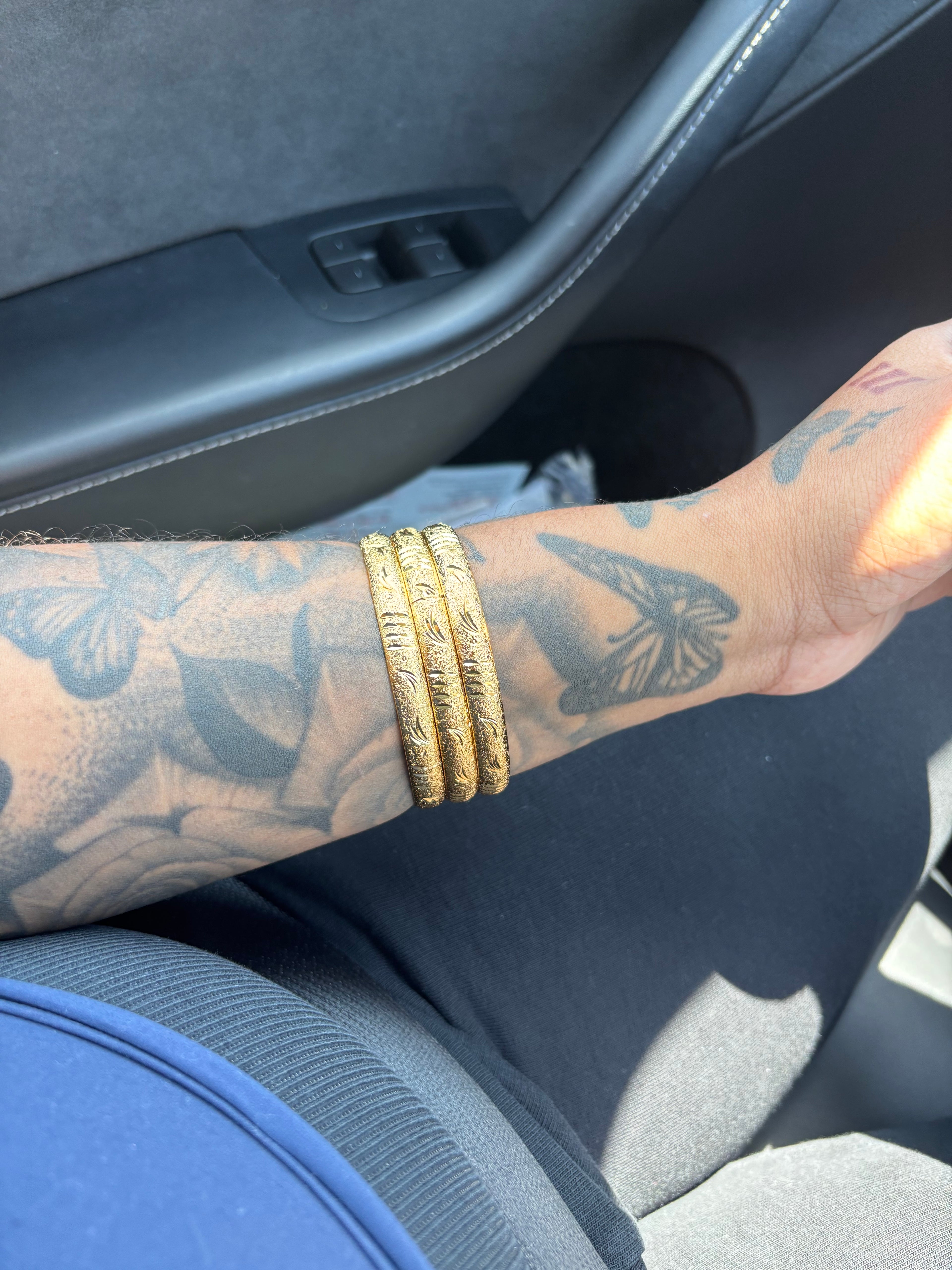 Gold bangles